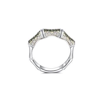 Preview: Emerald Bambus Ring